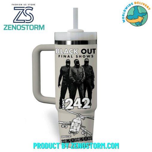 Front 242 Band Black Out Final Shows Customized Stanley Tumbler