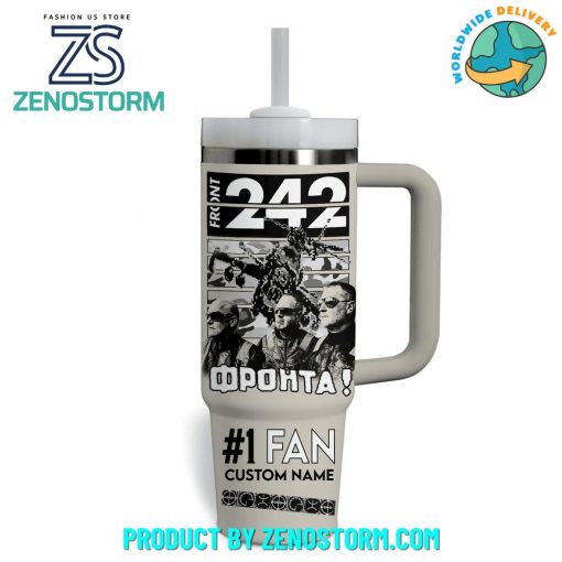 Front 242 Band Black Out Final Shows Customized Stanley Tumbler