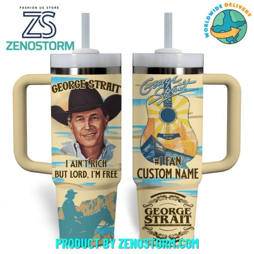 George Strait Country Singer Customized Stanley Tumbler