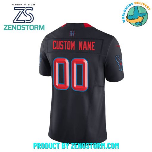 Houston Texans H-Town Navy Customized NFL Jersey