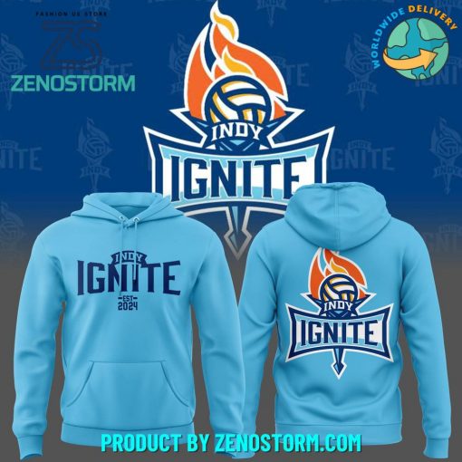 Indy Ignite Pro Volleyball 2024 Sky Blue Hoodie, Pants