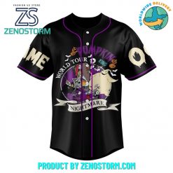 Jack Skellington Pumpkin World Tour Customized Baseball Jersey