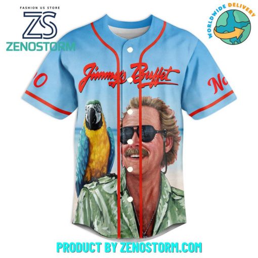 Jimmy Buffett Fins Up Forever Customized Baseball Jersey