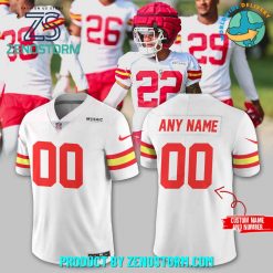 Kansas City Chiefs NFL Personalized White Football Jersey