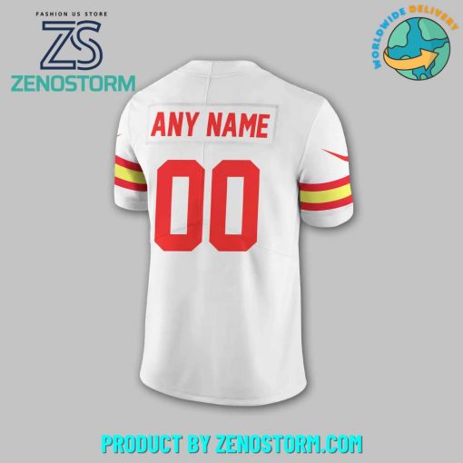 Kansas City Chiefs NFL Personalized White Football Jersey