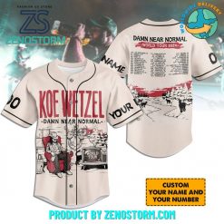 Koe Wetzel Damn Near Normal World Tour 2024 Baseball Jersey