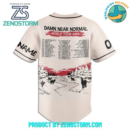 Koe Wetzel Damn Near Normal World Tour 2024 Baseball Jersey