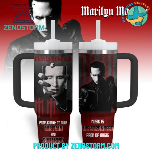 Marilyn Manson Music Is The Strongest Stanley Tumbler