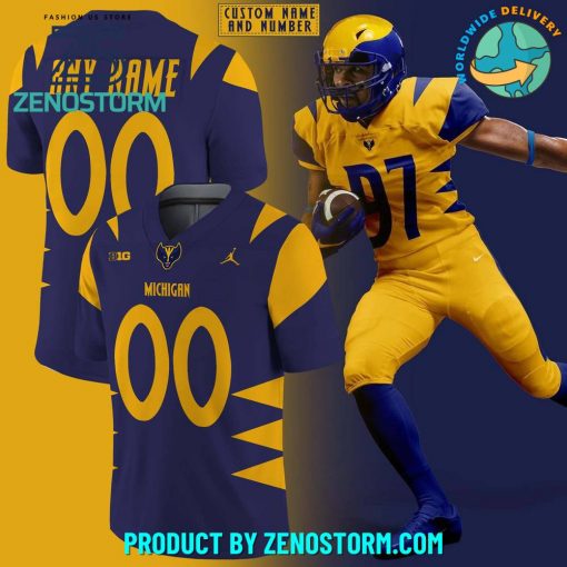 Michigan Wolverine Football 2024 Personalized Football Jersey