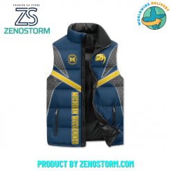 Michigan Wolverines Football Sleeveless Puffer Down Vest