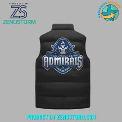 Milwaukee Admirals Hockey Black Sleeveless Puffer Down Vest