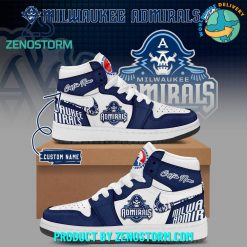 Milwaukee Admirals Hockey Customized Nike Air Jordan 1