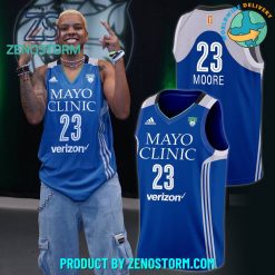 Minnesota Lynx WNBA Maya Moore Blue Basketball Jersey