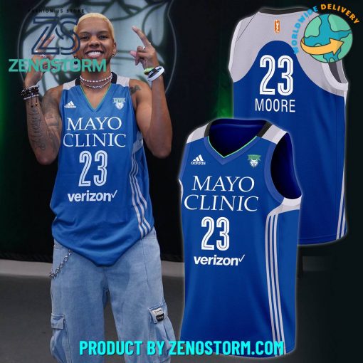 Minnesota Lynx WNBA Maya Moore Blue Basketball Jersey