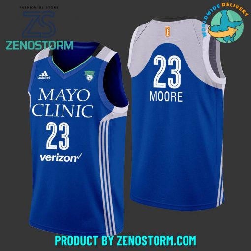 Minnesota Lynx WNBA Maya Moore Blue Basketball Jersey