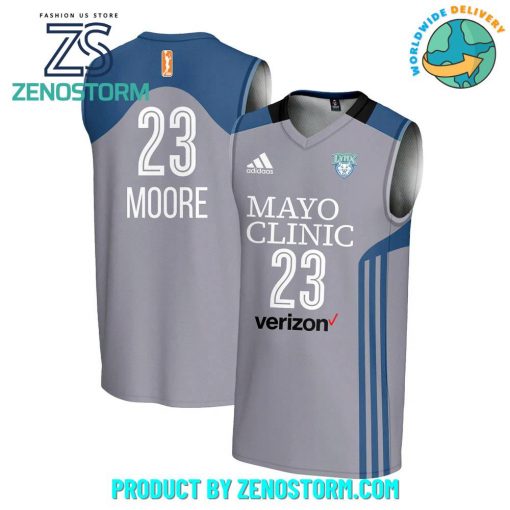 Minnesota Lynx WNBA Maya Moore Gray Basketball Jersey