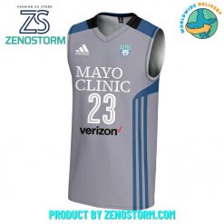 Minnesota Lynx WNBA Maya Moore Gray Basketball Jersey