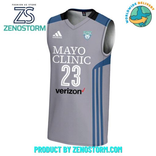 Minnesota Lynx WNBA Maya Moore Gray Basketball Jersey