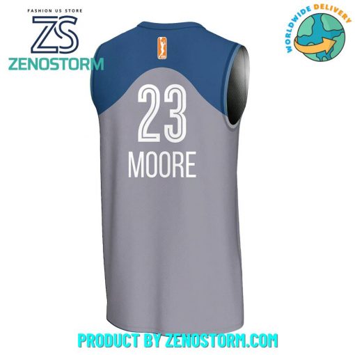 Minnesota Lynx WNBA Maya Moore Gray Basketball Jersey