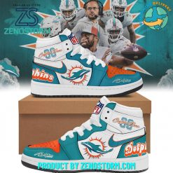 NFL Miami Dolphins Football Customized Air Jordan 1