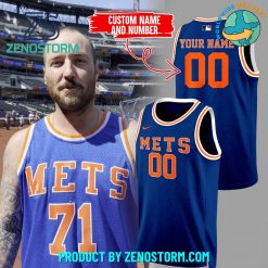 New York Mets MLB Customized Basketball Jersey