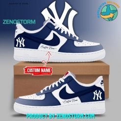 New York Yankees MLB Gradient Color Personalized Nike Air Force 1