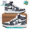 New York Yankees MLB Monogram Print Custom Name Air Jordan 1