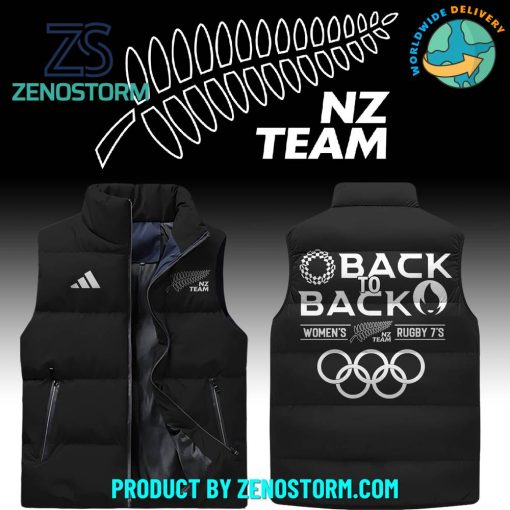 New Zealand Rugby Back To Back Sleeveless Puffer Down Vest