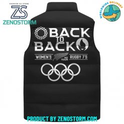 New Zealand Rugby Back To Back Sleeveless Puffer Down Vest