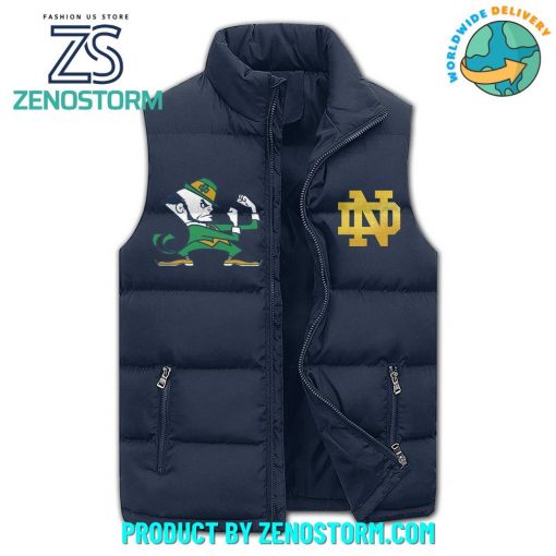 Notre Dame Fighting Irish Football Sleeveless Puffer Down Vest