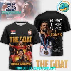 Novak Djokovic The Goat Player Tennis Shirt