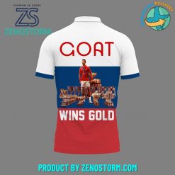 Novak Djokovic The Goat Win Gold Polo Shirt