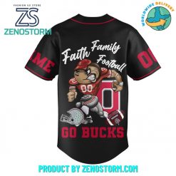 Ohio State Buckeyes Go Bucks Customized Baseball Jersey