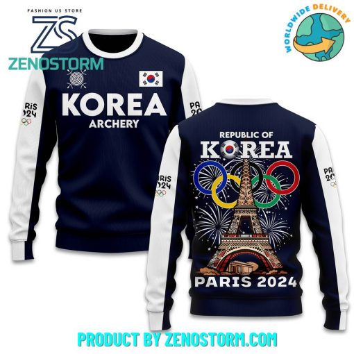 Olympic Paris 2024 Republic Of Korea Hoodie, Zip Hoodie, Sweatshirt