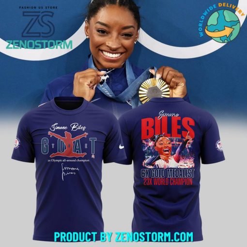 Olympic Paris 2024 Simone Biles The Goat Nike Shirt