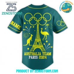 Olympic Paris 2024 Team Australia Personalized Baseball Jersey