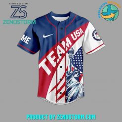 Olympic Paris 2024 Team USA Personalized Baseball Jersey