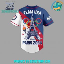 Olympic Paris 2024 Team USA Personalized Baseball Jersey