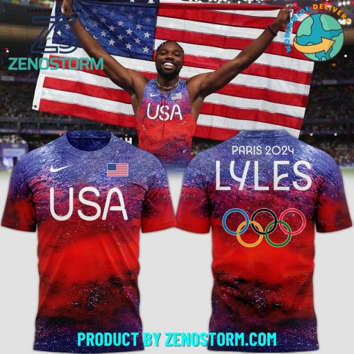 Olympics Paris 2024 Noah Lyles Nike Shirt