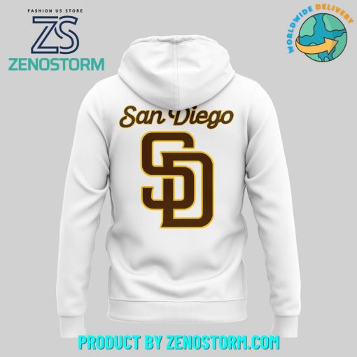 San Diego Padres No-No Club White Hoodie, Pants, Cap