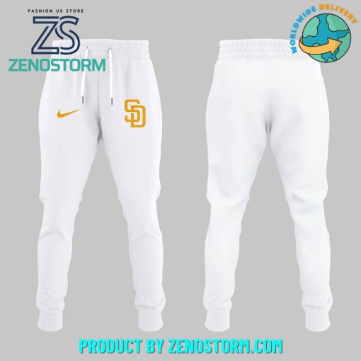 San Diego Padres No-No Club White Hoodie, Pants, Cap