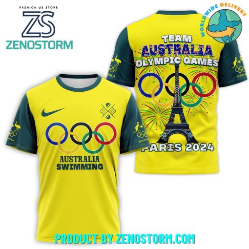 Team Australia Swimming Olympic Paris 2024 Nike Shirt