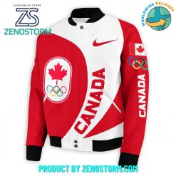 Team Canada Olympic Paris 2024 Games Nike Baseball Jacket