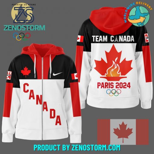 Team Canada Olympic Paris 2024 Nike Zip Hoodie