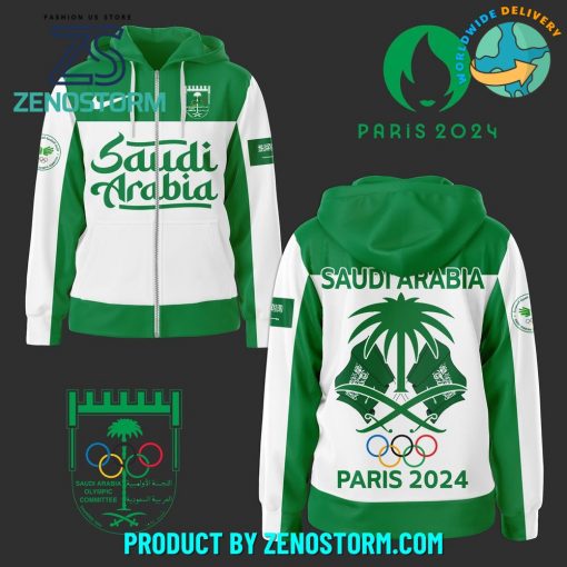 Team Saudi Arabia Olympic Paris 2024 Nike Zip Hoodie