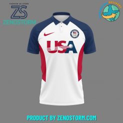 Team USA Golf Olympic Paris 2024 Nike Polo Shirt