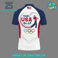 Team USA Golf Olympic Paris 2024 Nike Polo Shirt