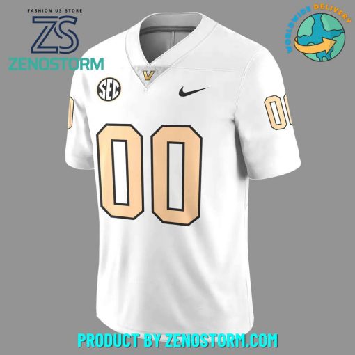 Vanderbilt Football Customized White Football Jersey 2024