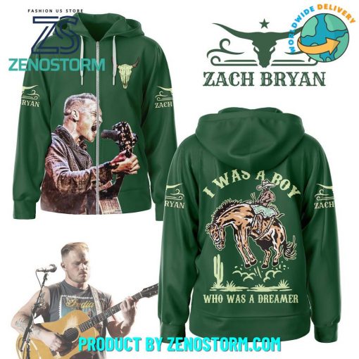 Zach Bryan I Was A Boy Zip Hoodie