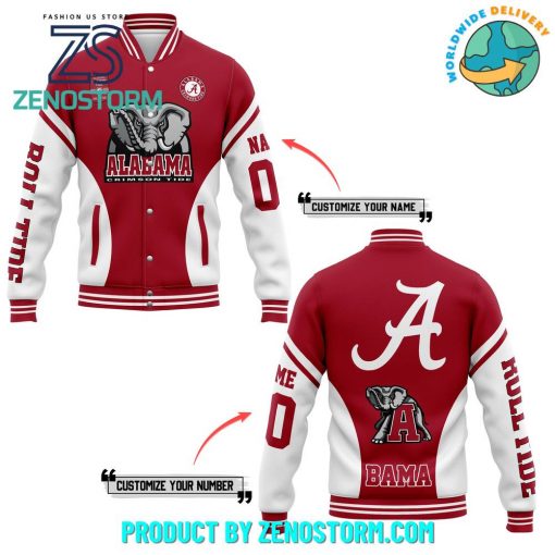 Alabama Crimson Tide Football Customized Baseball Jacket